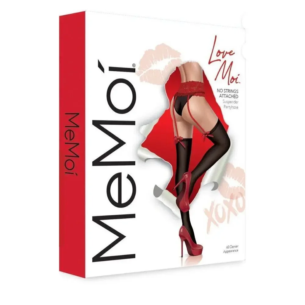 🦋B2G1🦋MeMOÍ LoveMoi No Strings Attached Opaque Suspender Pantyhose | Lov401 |